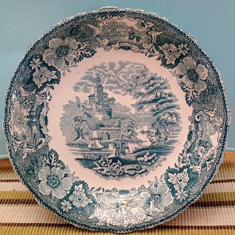 Vintage Adams "Venetian Scenery" plate 8"